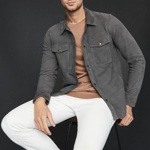 Reiss Hurricane Suede Overshirt (S)
